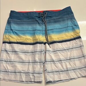 Goodfellow & Co Multicolor Striped Board Shorts